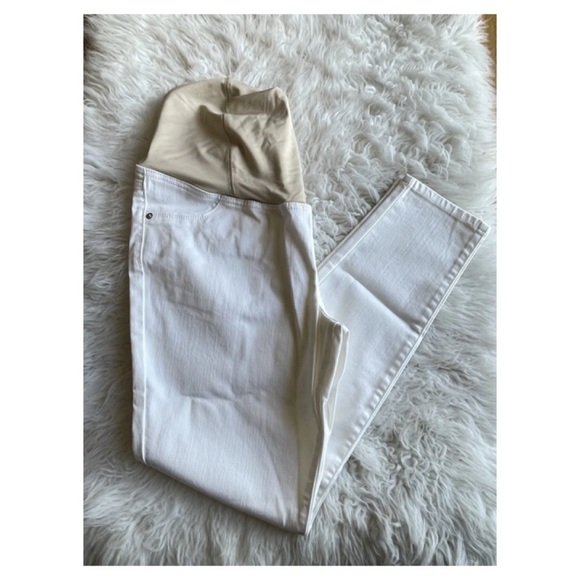 Isabel Maternity by Ingrid & Isabel Size 10 Crossover Panel Skinny Jeans… - Picture 6 of 12